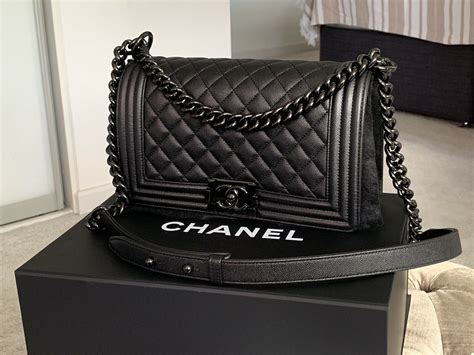 chanel boyfriend handbag|chanel boy bag all black.